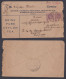 Sri Lanka Ceylon 1912 Used Cover To India, King George V, Ceylon Tea Advertisement - Sri Lanka (Ceylon) (1948-...)