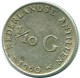 1/10 GULDEN 1960 NIEDERLÄNDISCHE ANTILLEN SILBER Koloniale Münze #NL12347.3.D.A - Antille Olandesi