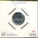10 HELLER 1995 TSCHECHIEN CZECH REPUBLIC Münze #AP707.2.D.A - Repubblica Ceca