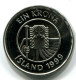 1 KRONA 1999 ISLANDIA ICELAND UNC Fish Moneda #W11345.E.A - Islande
