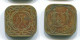 5 CENTS 1966 SURINAM NIEDERLANDE Nickel-Brass Koloniale Münze #S12794.D.A - Surinam 1975 - ...