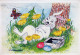 PASCUA CONEJO Vintage Tarjeta Postal CPSM #PBO562.A - Easter