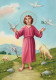 Jungfrau Maria Madonna Jesuskind Weihnachten Religion Vintage Ansichtskarte Postkarte CPSM #PBP931.A - Vierge Marie & Madones