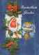 Feliz Año Navidad PÁJARO Vintage Tarjeta Postal CPSM #PBM635.A - Nieuwjaar