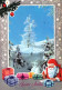 PÈRE NOËL Bonne Année Noël GNOME Vintage Carte Postale CPSM #PBL706.A - Santa Claus