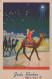 ANGELO Buon Anno Natale Vintage Cartolina CPA #PAG645.A - Angeli