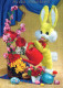 OSTERN KANINCHEN Vintage Ansichtskarte Postkarte CPSM #PBO449.DE - Easter