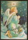 ENGEL WEIHNACHTSFERIEN Feiern & Feste Vintage Ansichtskarte Postkarte CPSM #PAJ303.DE - Engel