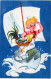 PASQUA BAMBINO POLLO UOVO Vintage Cartolina CPA #PKE338.IT - Easter