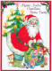 BABBO NATALE Buon Anno Natale Vintage Cartolina CPSM #PBL336.IT - Santa Claus