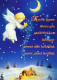 ANGELO Buon Anno Natale Vintage Cartolina CPSM #PAH980.IT - Angels