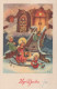 ANGELO Buon Anno Natale Vintage Cartolina CPSMPF #PAG850.IT - Angels