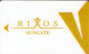 TURCHIA   KEY HOTEL  Rixos Sungate- Kemer - Hotelkarten