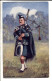 A Highland Piper - Oilette - Cartes Postales Ancienne - Uniformen