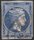 GREECE 1875-80 Large Hermes Head On Cream Paper 20 L Ultramarine Vl. 65 D / H 51  Position 14 - Gebraucht