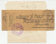 Service Wrapper / Postmark Belgium 1923 Police Commissioner - Politie En Rijkswacht