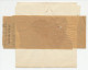 Service Wrapper / Postmark Belgium 1923 Police Commissioner - Politie En Rijkswacht