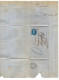 VP23.111 -1866 - Lettre / Facture - Commerce De Sciages ( Bois ) Alfred BOUVET à SALINS ( Jura ) Pour MONTPELLIER - 1800 – 1899