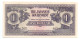 Malaysia 1 Dollar 1942 Japanese Occupation WWII - Maleisië