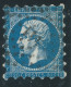 N°14 20c BLEU NAPOLEON TYPE 1 / PIQUAGE SUSSE / PC 441 BORDEAUX - 1853-1860 Napoléon III