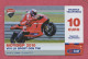 Italia, Italy- Ricarica Telefonica,TIM  Mobile Pop Up Card- Moto GP 2010. Round 06, Planda 26.6.2010- 10 Euro. - GSM-Kaarten, Aanvulling & Voorafbetaald