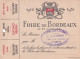 Entrée Foire De Bordeaux 1951 - Tickets - Vouchers