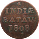 LaZooRo: Dutch East Indies Batavian Republic 1 Duit 1808 - Indes Néerlandaises