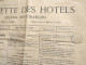 ● Gazette Des Hôtels Journal Des étrangers 1867 Exposition Universelle Etc Rare - 1850 - 1899