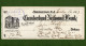 USA Check Cumberland National Bank BRIDGETON New Jersey 1913 - Sonstige & Ohne Zuordnung