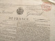 ● Journal Général De France Du 21 Février 1816 - Cachet Rouge Timbre Royal - 1850 - 1899