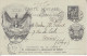 < Entier Commémoratif Cp 10c Sage Visite Tsar En France 1896    Président Armoirie, Arme De La France Pour La Belgique - Standard Postcards & Stamped On Demand (before 1995)