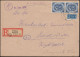 132 Posthorn 30 Pfennig Im Senkrechten Paar MeF Auf R-Brief WEIDEN 10.9.1952 - Briefe U. Dokumente