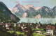 SISIKON, URI, ARCHITECTURE, LAKE, MOUNTAIN, SWITZERLAND, POSTCARD - Sisikon