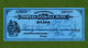 USA Check Peoples National Bank Rock Island Illinois 1883 Signed Peetz Captain During Civil War - Other & Unclassified