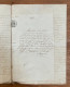 PAPIER TIMBRE 1858 -  ALGERIE - REMBOURSEMENT D'UNE RENTE - GRAVIER GUGENHEIM - Briefe U. Dokumente