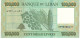 LEBANON  NLP (=B549a ) 100000 Or 100.000 POUNDS 2023  ( 3.7.2023 = FIRST DATE ) Signature 13 UNC. - Líbano