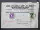 BRIEF Wien Strafporto Posrtomarken Irrläufer Unbekannt 1953  // D*59489 - Storia Postale