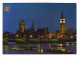 LONDON - Big Ben, Houses Of Parliament And River Thames By Night - Houses Of Parliament