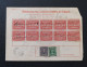 Brèsil Brasil Mandat Vale Postal 1917 Patrocínio Minas Gerais Timbre Fiscal Deposito Brazil Money Order Revenue Stamp - Brieven En Documenten