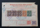 Brèsil Brasil Mandat Vale Postal 1921 Diamantina Minas Gerais Timbre Fiscal Deposito Brazil Money Order Revenue Stamp - Brieven En Documenten