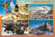 74 - Mégève - Multivues - Chevaux - Traineau - Hiver - Neige - Snow-Board - CPM - Voir Scans Recto-Verso - Megève