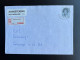 NETHERLANDS 1989 REGISTERED LETTER DEN HELDER TO LEIDERDORP NEDERLAND AANGETEKEND - Covers & Documents