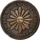 Uruguay, 2 Centesimos, 1869, Uruguay Mint, Bronze, TTB, KM:12 - Uruguay