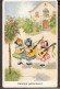 Les Trois Sœurs De Chant Avec Leurs Mandolines  - Jolie CPA 1928  - Vintage Card - Children's Drawings