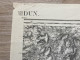 Carte état Major VERDUN 1895 33x50cm MURVAUX FONTAINES-ST-CLAIR LION-DEVANT-DUN MILLY-SUR-BRADON DUN-SUR-MEUSE BRANDEVIL - Landkarten