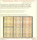1946 Vaticano, Segnatasse "Righe Larghe Carta Bianca" 6 Val, Nuovi E Perfetti In Splendide Quartine MNH** N° 13/18 Cert - Other & Unclassified