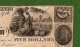USA Note THE BANK OF LEWISTOWN, PA 1844 $5 N. 910 - Slaves In Plantation VERY VERY RARE - Andere & Zonder Classificatie
