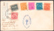 Cuba 1955 YT B24-7. Circulated To India. National Tuberculosis Council. First Day Cover. Health- Diseases. Roses - Cartas & Documentos