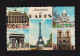 CPSM Dentelée - 75 - Souvenir De Paris - Multi-Vues - Circulée - Multi-vues, Vues Panoramiques