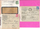 Lot De 10 Lettres Cachet Censure Controle Guerre 39/45 Belles Enveloppes Et Flammes Dont Corse Ensemble Agréable - WW II